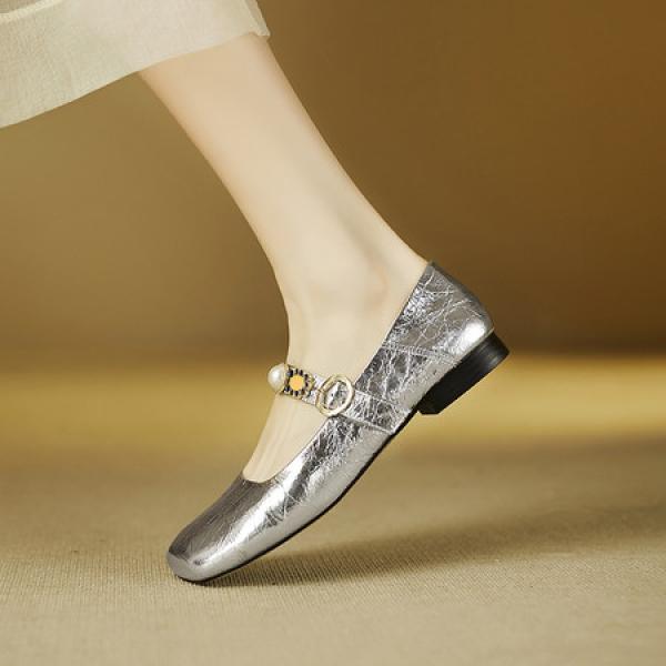 Handcrafted Luxury Leather Women's Shoes - Elegant Craftsmanship(E5or76816)