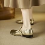 Handcrafted Luxury Leather Women's Shoes - Elegant Craftsmanship(E5or76816)