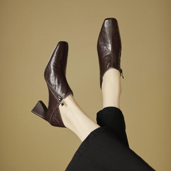 Handcrafted Leather Women's Shoes: Luxurious Elegance(E5or76820)