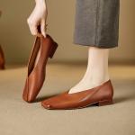 Crafted Leather Women’s Shoes: Elegant Luxury Artistry(E5or76821)