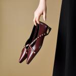 Handcrafted Luxury Leather Women's Shoes - Elegance Redefined(E5or76826)