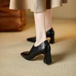 Handcrafted Leather Women’s Shoes, Luxurious Elegance(E5or76831)