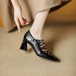 Handcrafted Leather Women’s Shoes, Luxurious Elegance(E5or76831)