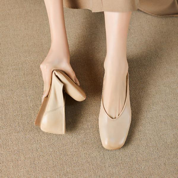 Handcrafted Luxury Leather Women's Footwear Elegance(E5or76836)