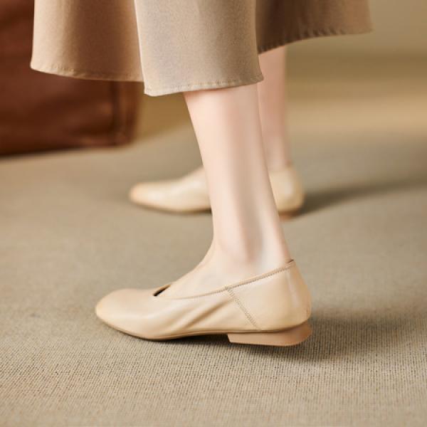 Handcrafted Luxury Leather Women's Footwear Elegance(E5or76836)