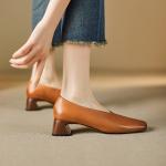 Elegant Handcrafted Leather Women’s Shoes of High Quality(E5or76837)