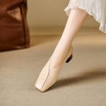 Elegant Handcrafted Leather Women’s Shoes of High Quality(E5or76837)