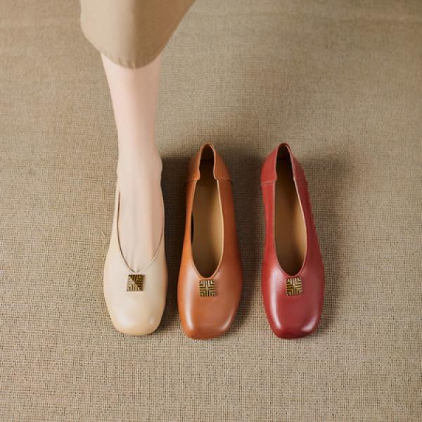 Handcrafted Luxury Leather Women's Shoes: Elegance & Quality(E5or76838)