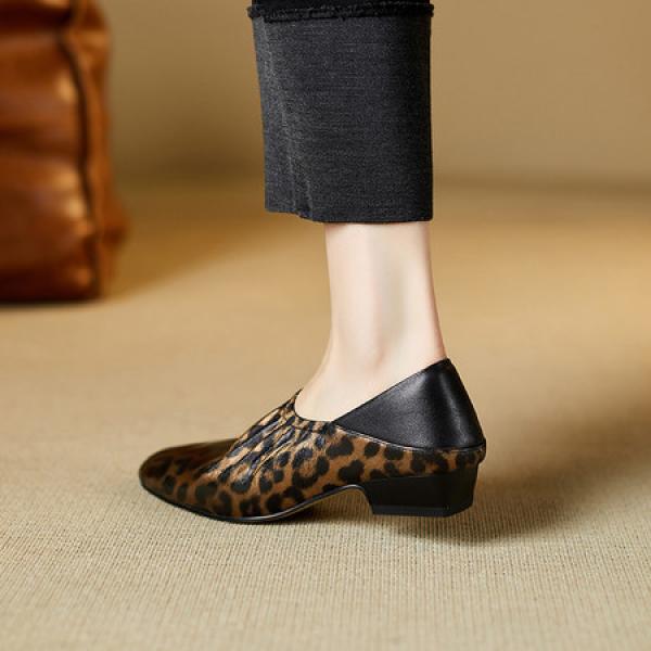 Handcrafted Luxury Leather Women's Shoes: Elegant Craftsmanship(E5or76847)