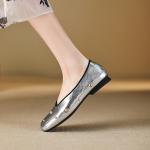 Handcrafted Luxury Leather Women's Shoes: Elegant Craftsmanship(E5or76851)