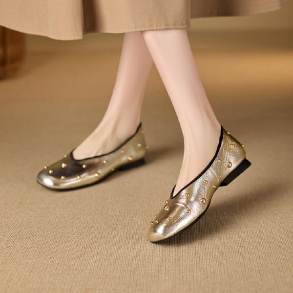 Handcrafted Luxury Leather Women's Shoes: Elegant Craftsmanship(E5or76851)