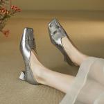 Handcrafted Luxury Leather Womens Shoes - Elegant Craftsmanship(E5or76857)