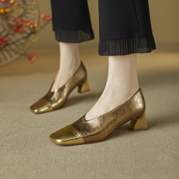 Handcrafted Luxury Leather Womens Shoes - Elegant Craftsmanship(E5or76857)