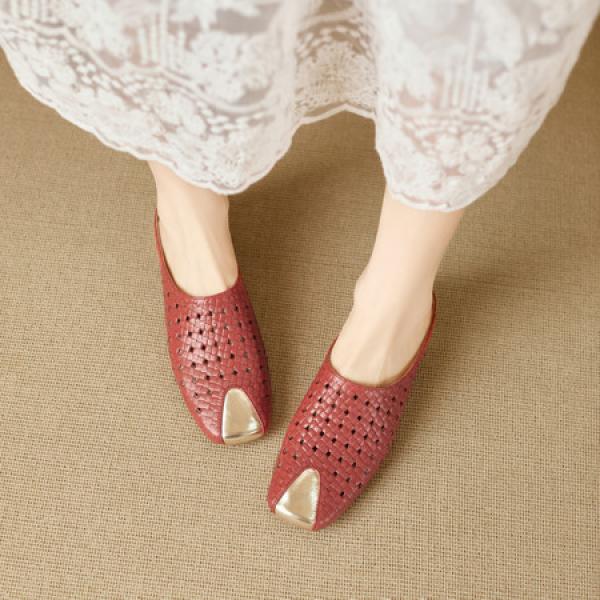 Elegantly Crafted Luxury Genuine Leather Women's Shoes(E5or76869)