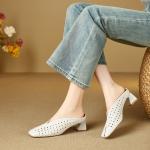 Elegant Handcrafted Leather Women's Shoes of Luxury(E5or76870)