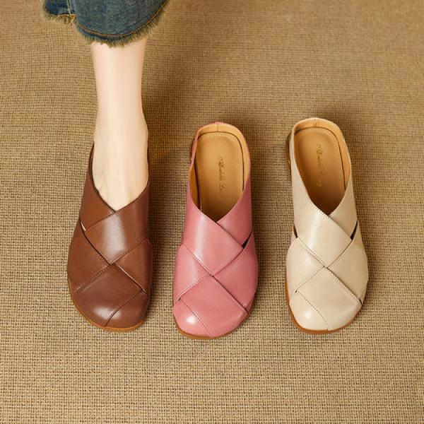 Handcrafted Luxury Leather Women's Shoes - Timeless Elegance(E5or76872)