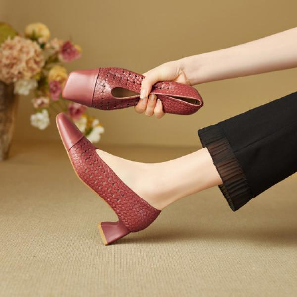 Elegant Handcrafted Genuine Leather Women’s Shoes - Luxurious Quality(E5or76876)
