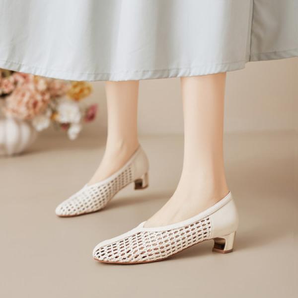 Exquisite Handcrafted Leather Women's Shoes for Elegance(E5or76868)