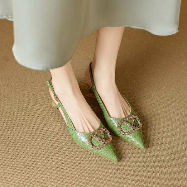 Luxurious Handmade Leather Women's Shoes(E5or76899)