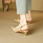 Luxurious Handmade Leather Women's Shoes(E5or76899)