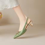 Elegant Handcrafted Genuine Leather Women's Shoes of Luxury Quality(E5or71825850)