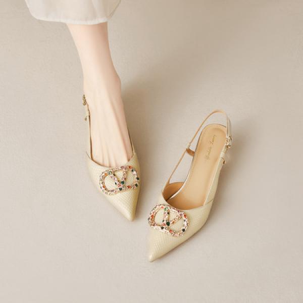 Elegant Handcrafted Genuine Leather Women's Shoes of Luxury Quality(E5or71825850)