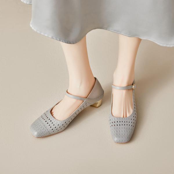 Exquisite Handcrafted Leather Women's Shoes for Elegance(E5or76915)