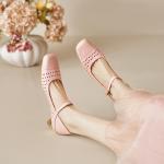 Exquisite Handcrafted Leather Women's Shoes for Elegance(E5or76915)