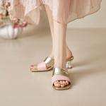 Luxurious Handcrafted Leather Women's Shoes with Elegant Craftsmanship(E5or76913)