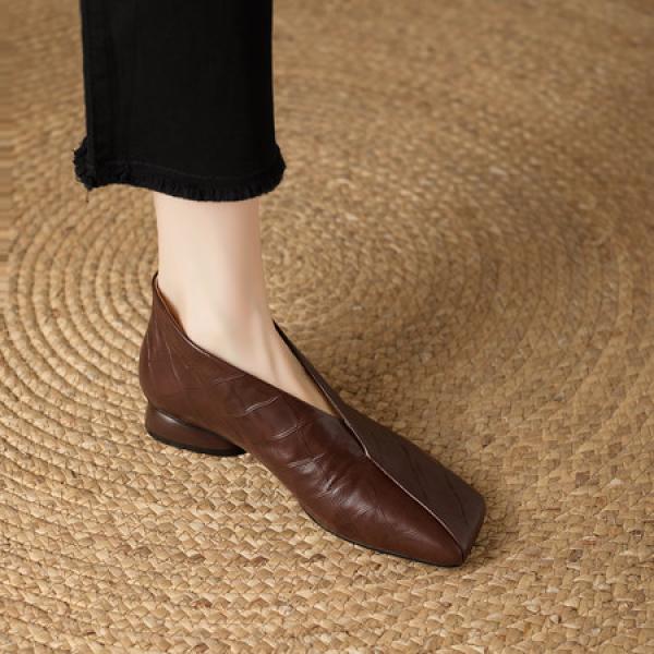 Luxurious Handmade Genuine Leather Women’s Shoes(E5or7A5870)