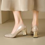 Luxurious Handmade Genuine Leather Women’s Shoes(E5or7758-1)