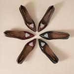 Elegant Handcrafted Genuine Leather Women's Shoes of Luxury Quality(E5or76942)