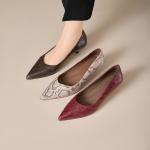 Elegant Handcrafted Leather Women's Shoes of Luxury Quality(E5or76943)