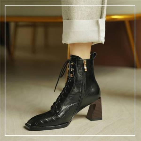Handcrafted Genuine Leather Women's Shoes: Elevate Your Elegance with Luxurious Quality(E6haodian330-1)