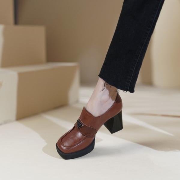 Elegant Handcrafted Leather Women's Shoes of Luxury(E6haodianA802)