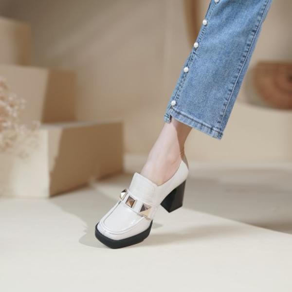 Luxury Handcrafted Leather Women's Shoes: Exquisite Craftsmanship and Elegance(E6haodianA801)