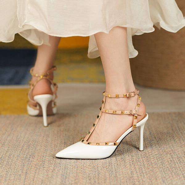 Elegant Handcrafted Genuine Leather Women's Shoes – A Luxurious Craftsmanship Experience(E6haodian776-3)