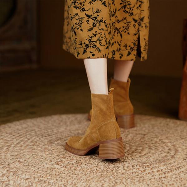 Elegant Handcrafted Genuine Leather Women’s Shoes(E6haodianB130)