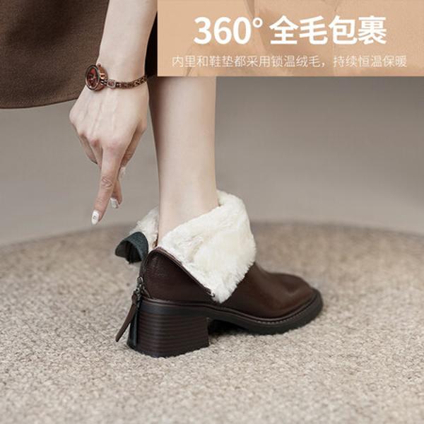 Handcrafted Luxury Leather Women's Shoes with Elegance and Quality(E6haodianB166)