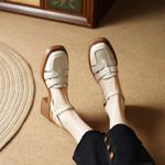 Handcrafted Luxury Leather Women’s Shoes: Elegant Artistry and Quality(E6haodianA208)