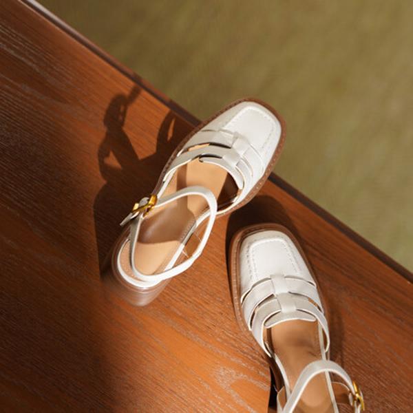 Handcrafted Luxury Leather Women’s Shoes: Elegant Artistry and Quality(E6haodianA208)