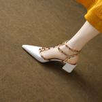 Elegant Handmade Leather Women's Shoes - Premium Craftsmanship(E6haodianX739)