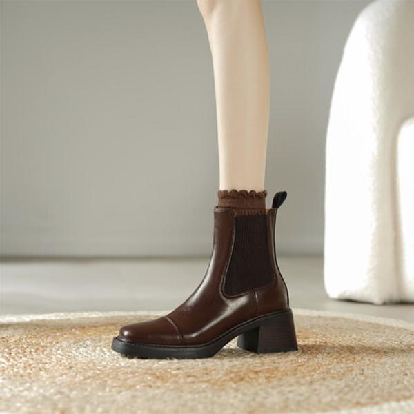 Exquisite Handmade Genuine Leather Women’s Shoes – Elegance in Every Stitch(E6haodianE155-5)