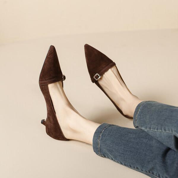 Handcrafted Luxury Leather Women's Shoes - Timeless Elegance(E6haodian5600)