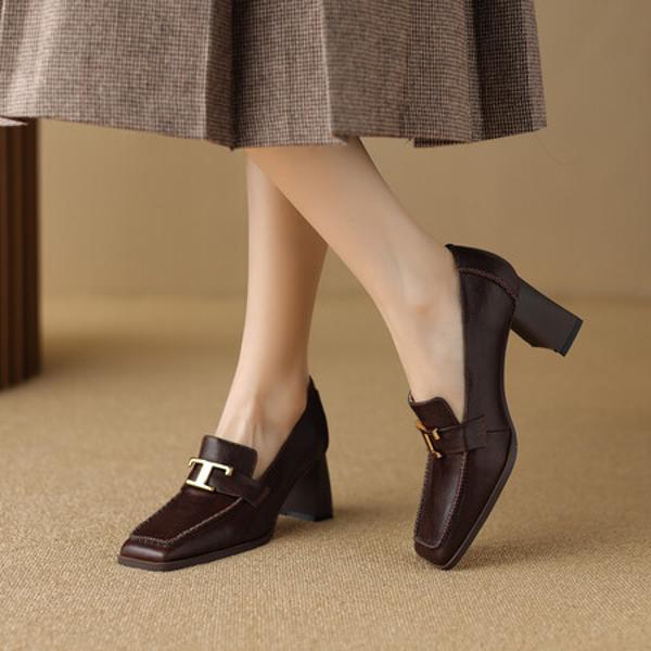 Exquisite Handcrafted Genuine Leather Women's Shoes for Elegant Luxury(E6haodianS1001)