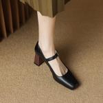 Exquisite Handcrafted Genuine Leather Women's Shoes for Elegant Style(E6haodian1015)