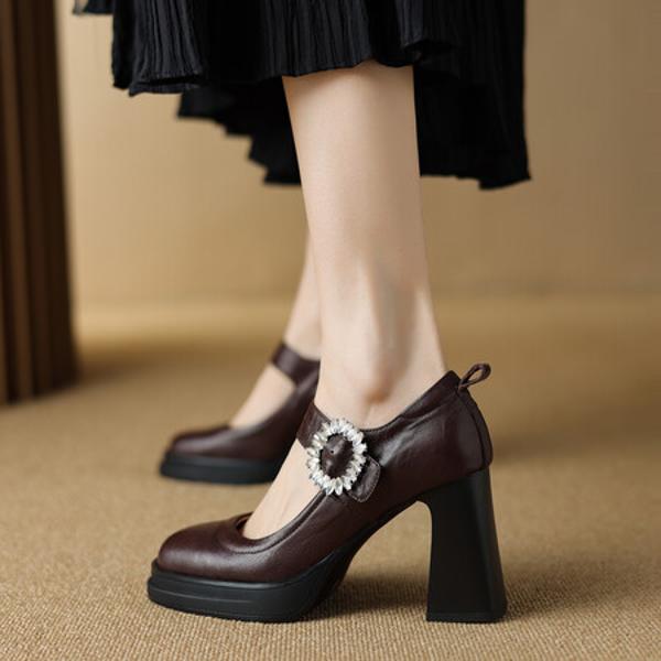 Exquisite Handmade Leather Women's Shoes: Embrace Elegance and Luxury(E6haodianC750)