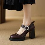 Exquisite Handmade Leather Women's Shoes: Embrace Elegance and Luxury(E6haodianC750)