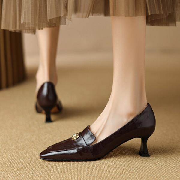 Handcrafted Genuine Leather Women’s Shoes: Luxurious Elegance and Quality.(E6haodian1008)