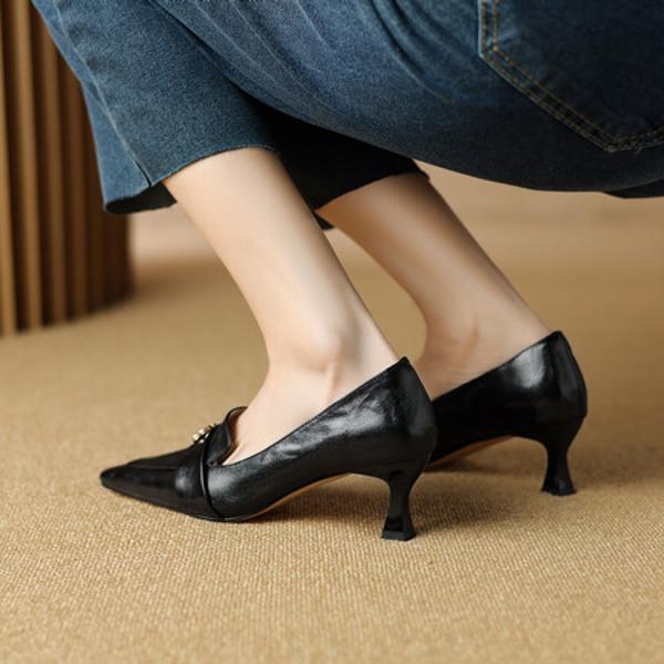 Handcrafted Genuine Leather Women’s Shoes: Luxurious Elegance and Quality.(E6haodian1008)